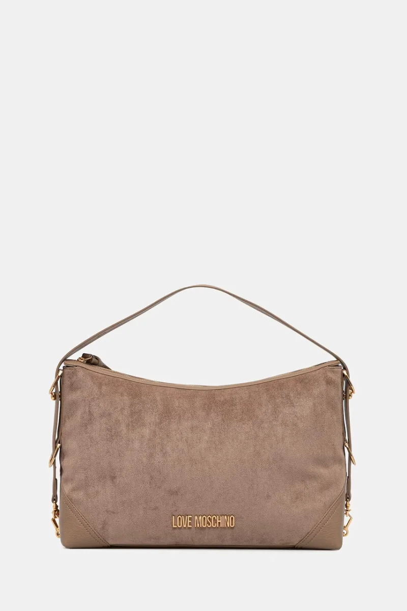 Love Moschino hobo bag pentru femei cu imitație de piele întoarsă