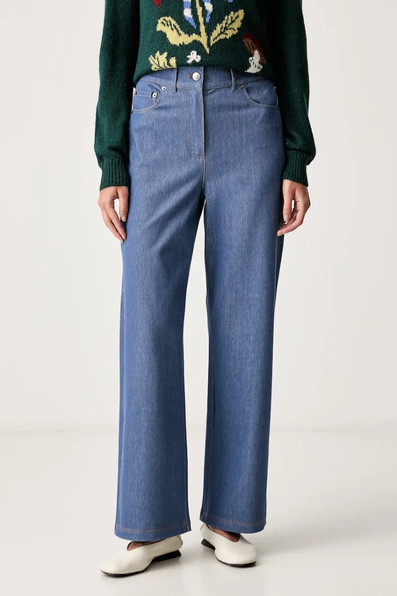 MM by Max Mara pantaloni pentru femei cu bumbac MMLEMIRO
