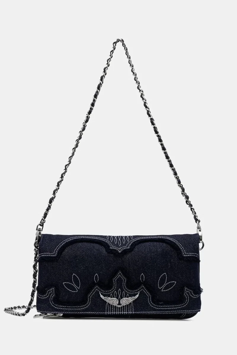 Zadig&Voltaire geantă crossbody pentru femei din denim