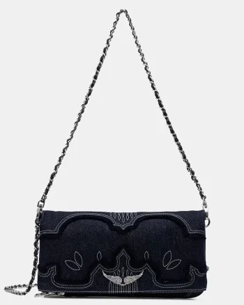 Zadig&Voltaire geantă crossbody pentru femei din denim