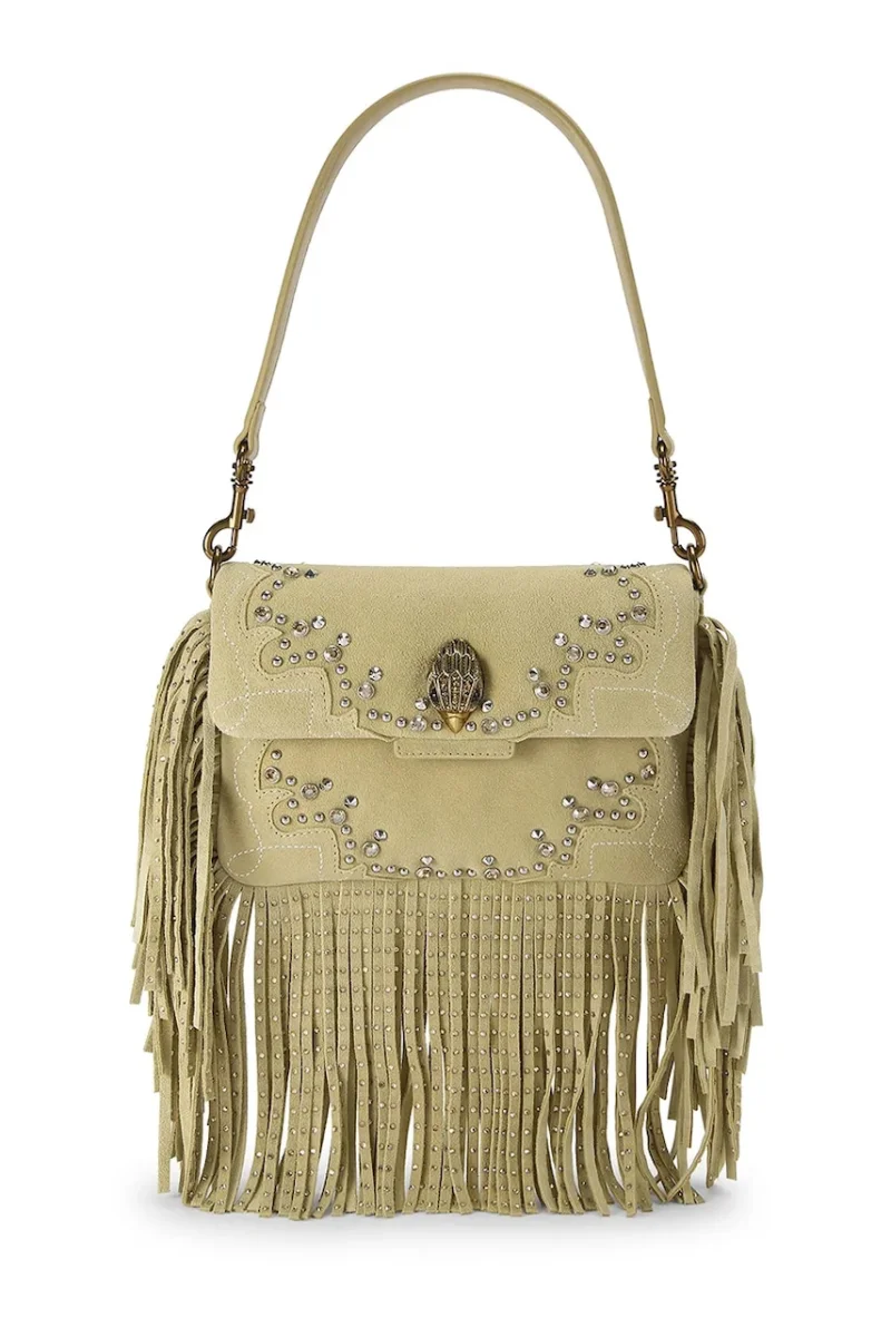 Kurt Geiger London geantă crossbody pentru femei din piele întoarsă OXFORD