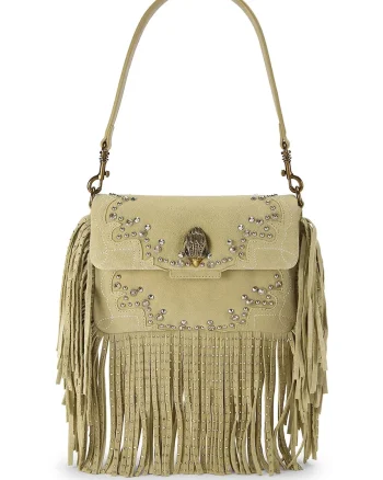 Kurt Geiger London geantă crossbody pentru femei din piele întoarsă OXFORD