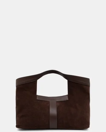 Twinset geantă shopper pentru femei din piele întoarsă