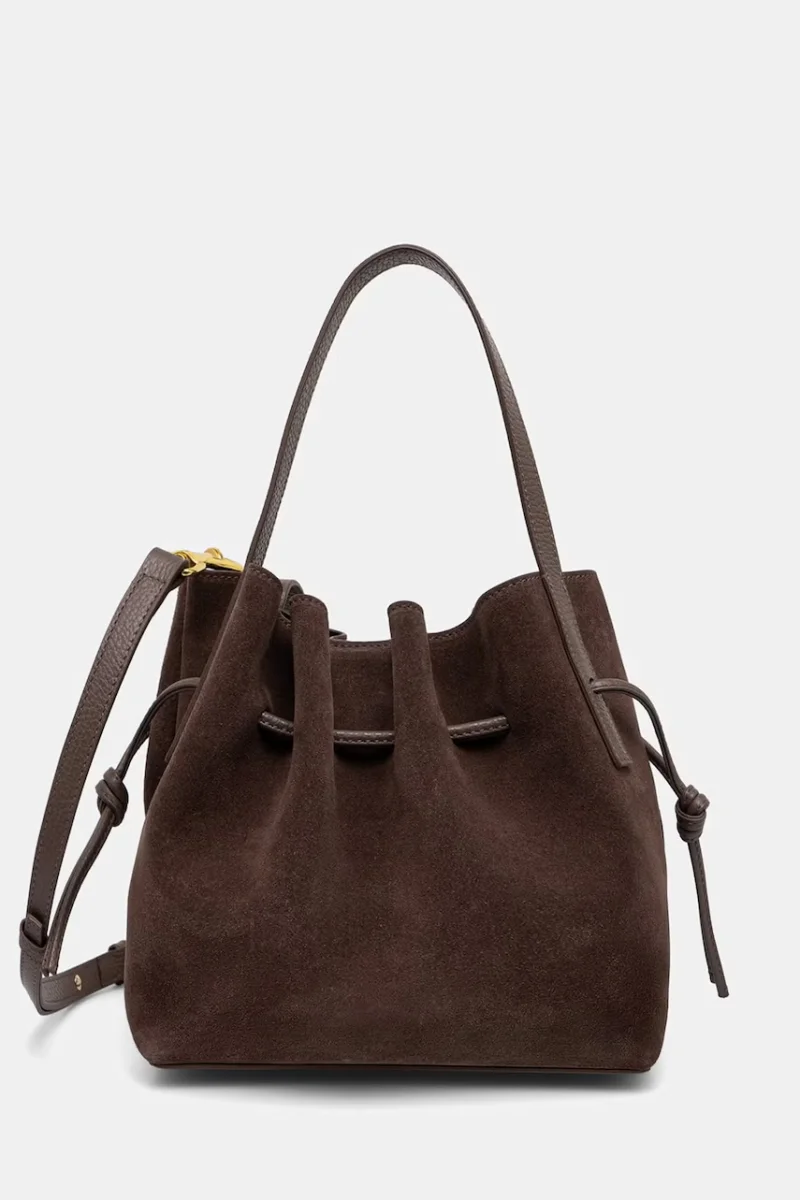 Yuzefi geantă crossbody pentru femei din piele MINI SCALLOP