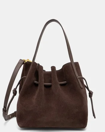 Yuzefi geantă crossbody pentru femei din piele MINI SCALLOP