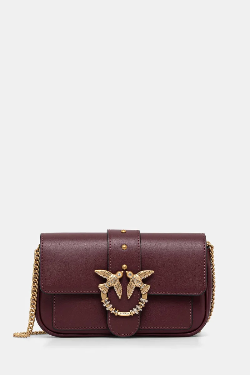 Pinko geantă crossbody pentru femei din piele