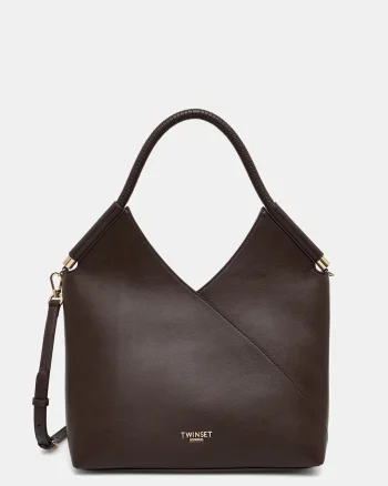 Twinset geantă shopper pentru femei cu imitație de piele