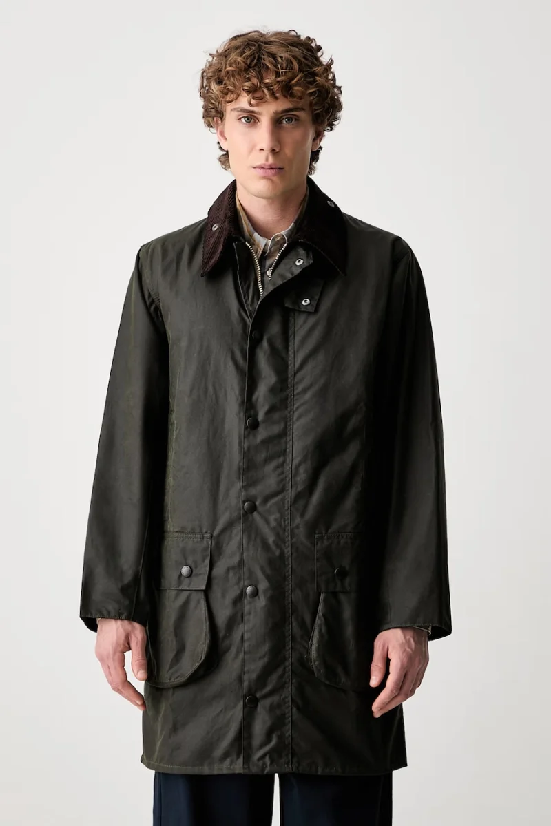 Barbour jachetă lungă bărbătească din bumbac