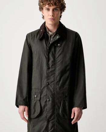 Barbour jachetă lungă bărbătească din bumbac