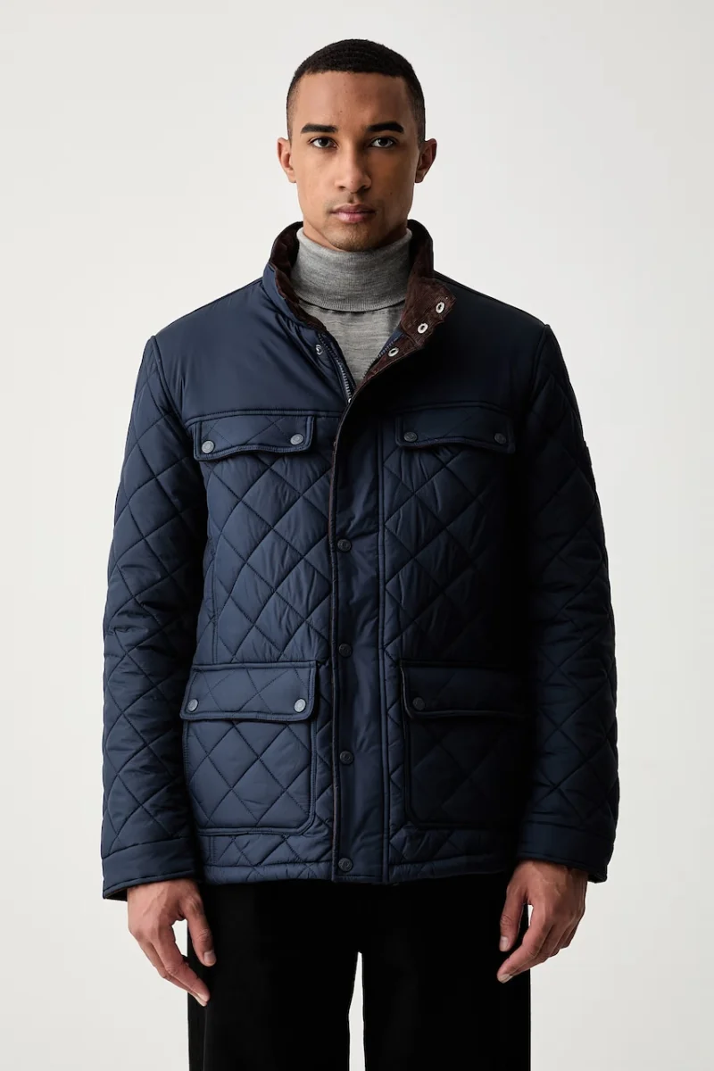 U.S. Polo Assn. jachetă pentru bărbați DIAMOND QUILTED FUNNEL