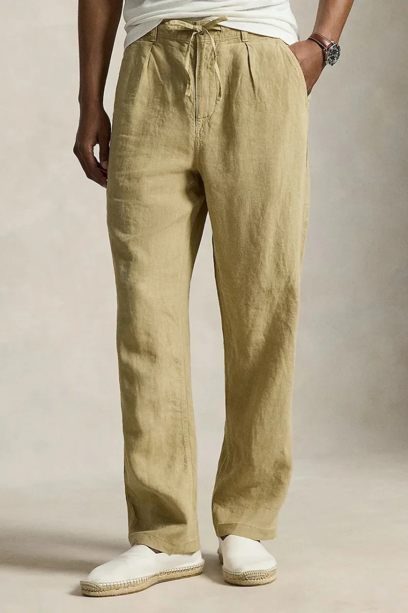 Polo Ralph Lauren pantaloni pentru bărbați din in