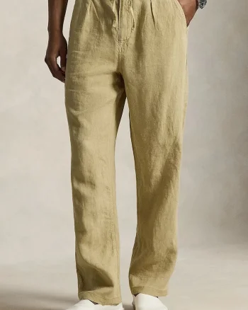 Polo Ralph Lauren pantaloni pentru bărbați din in
