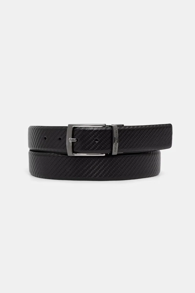 Emporio Armani curea reversibilă pentru bărbați din piele