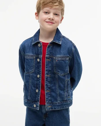 Tommy Hilfiger geacă de blugi pentru copii
