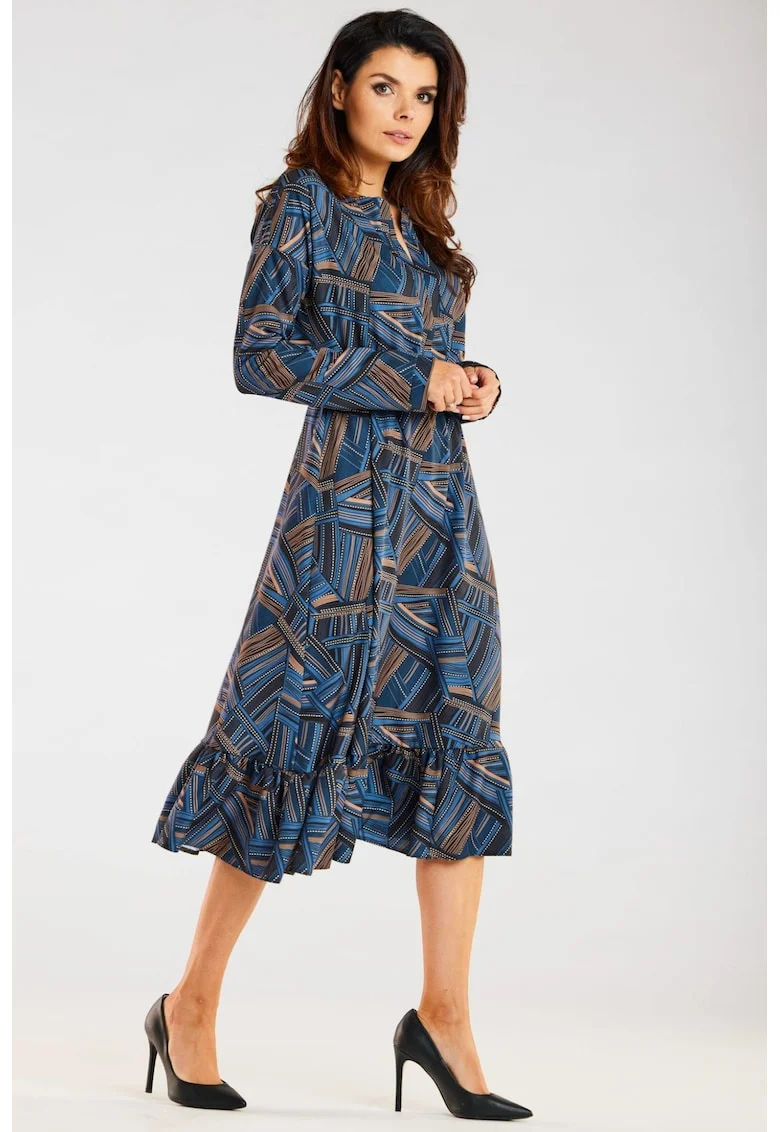 Rochie dama, 11, Maro/Bleumarin