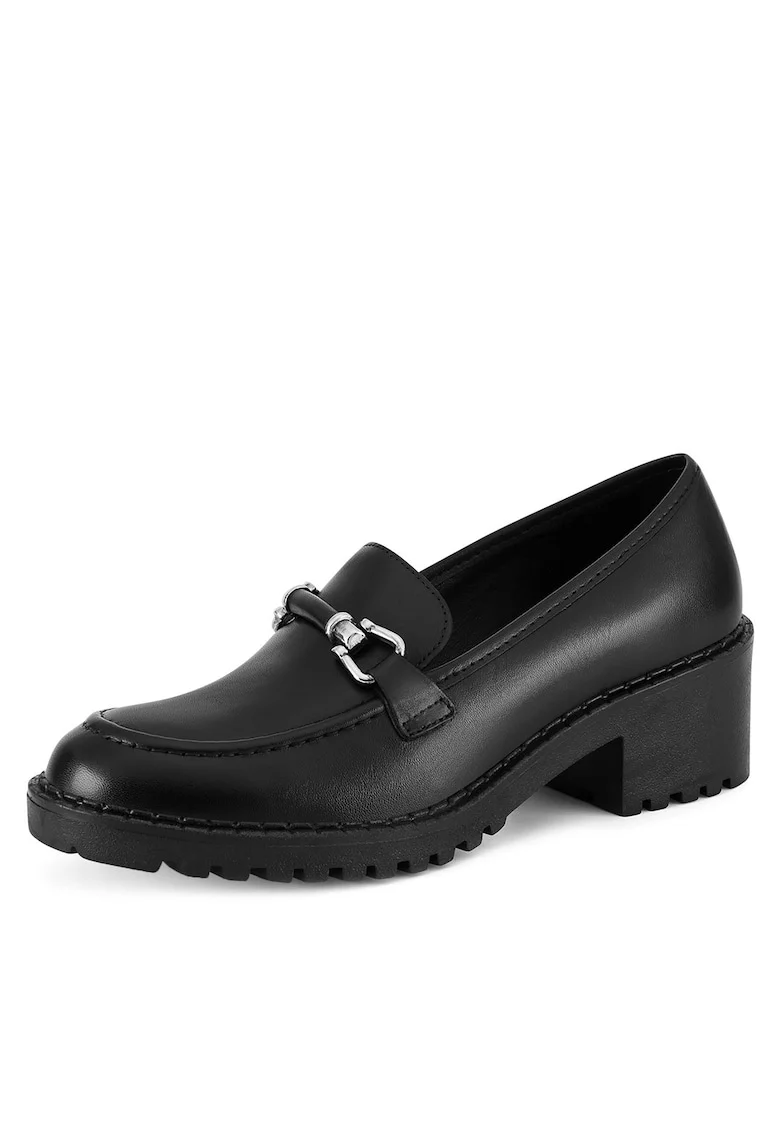 Mocasini dama,  piele naturala, Negru