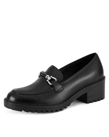 Mocasini dama,  piele naturala, Negru