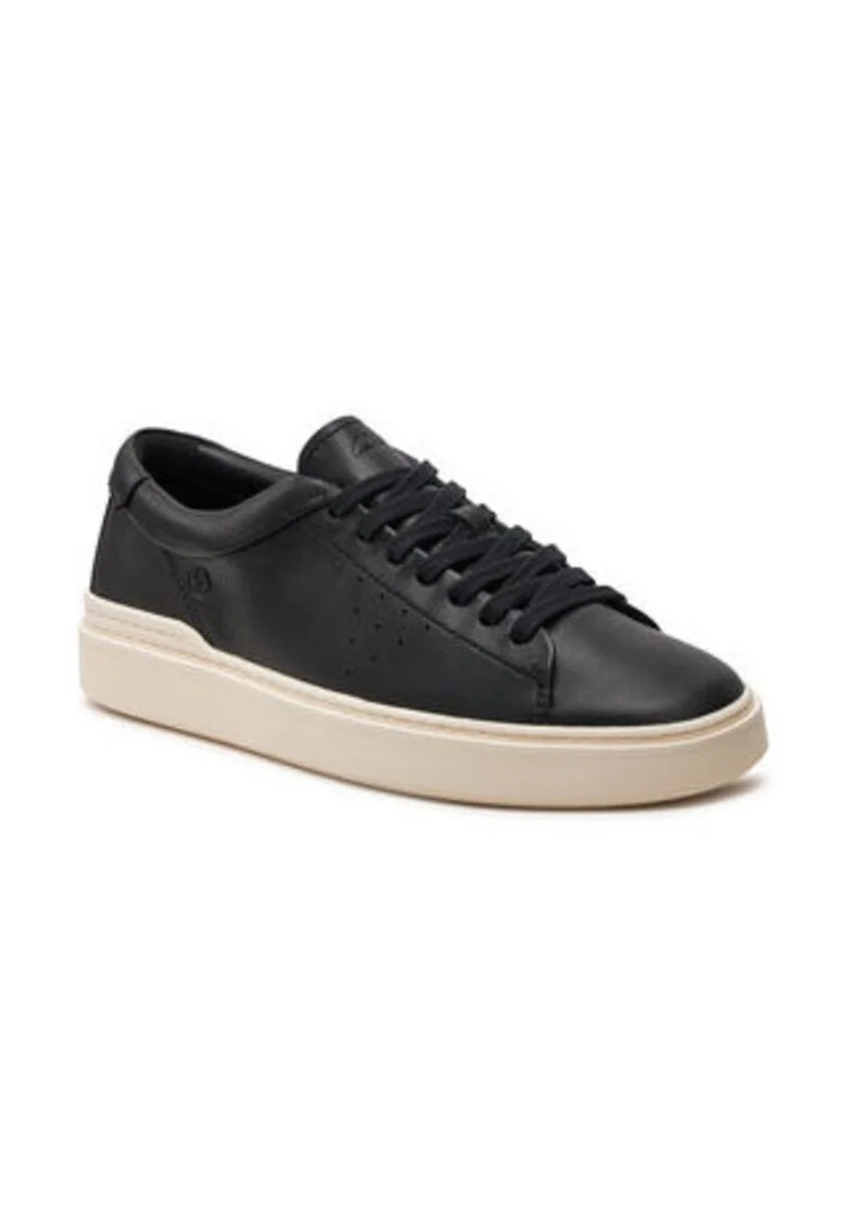 Tenisi barbatesti,  303500153, piele naturala, negru,
