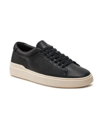 Tenisi barbatesti,  303500153, piele naturala, negru,