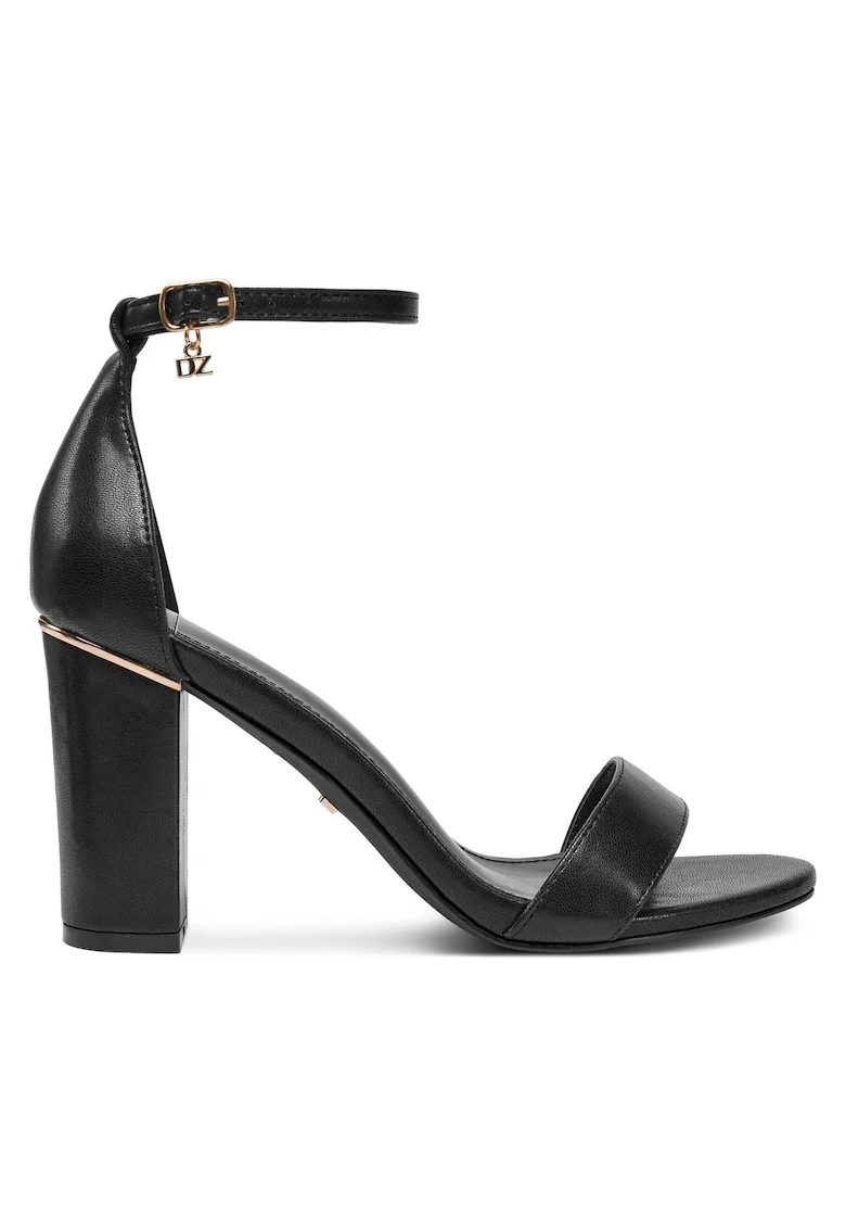Sandale dama,  piele ecologica, negru,