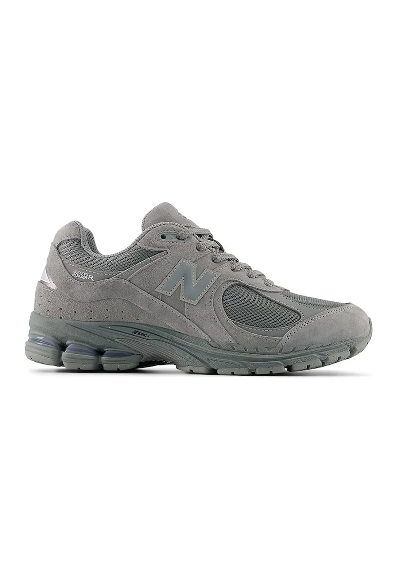Pantofi sport 2002 din piele intoarsa cu garnituri din material textil, Gri