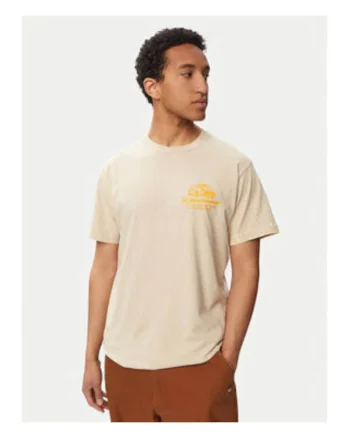 Tricou barbati,  bej, bumbac, imprimeu grafic