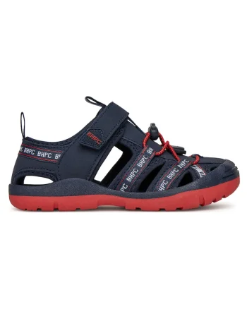 Sandale baieti,  bleumarin, piele ecologica, sistem inchidere Velcro