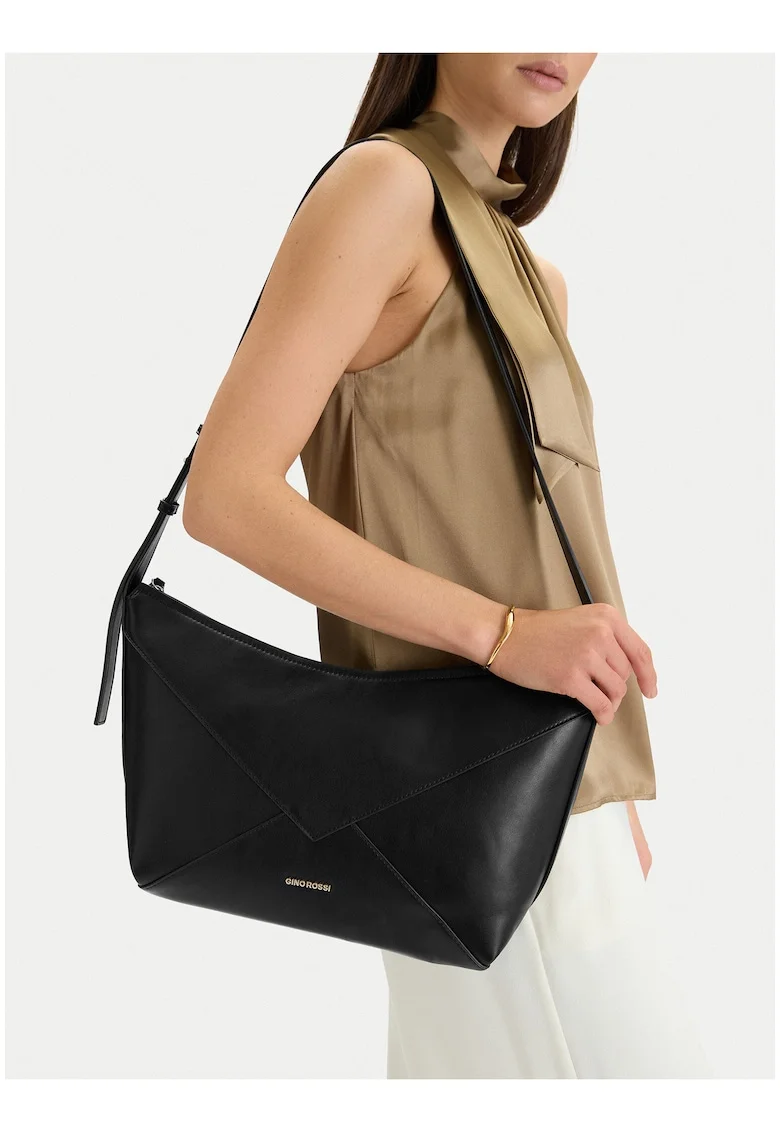 Geanta dama  textil negru