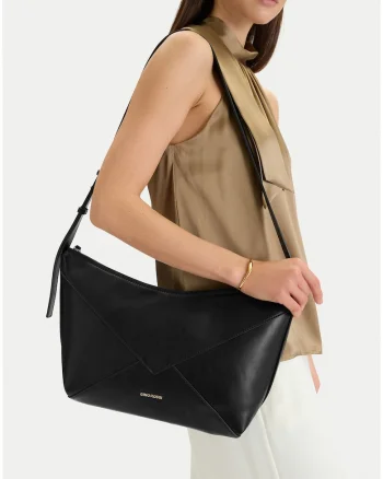 Geanta dama  textil negru