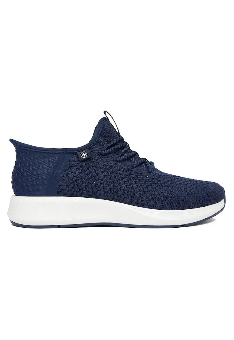 Tenisi barbati  bleumarin, textil, varf rotund