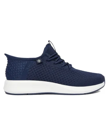Tenisi barbati  bleumarin, textil, varf rotund
