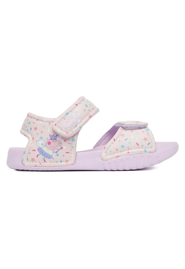 Sandale fete,  roz, material sintetic, inchidere velcro
