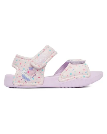 Sandale fete,  roz, material sintetic, inchidere velcro