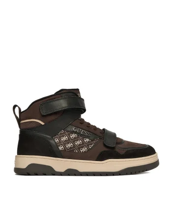 Tenisi barbati,  piele naturala, velcro, maro