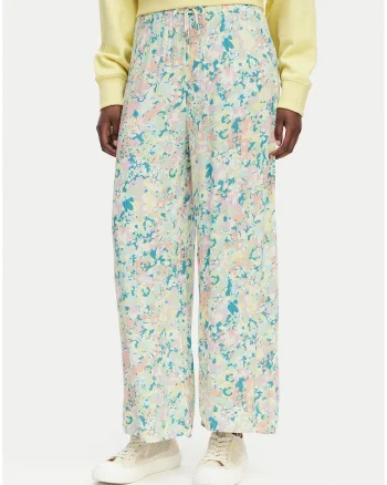 Pantaloni dama,  casual, multicolor, viscoza