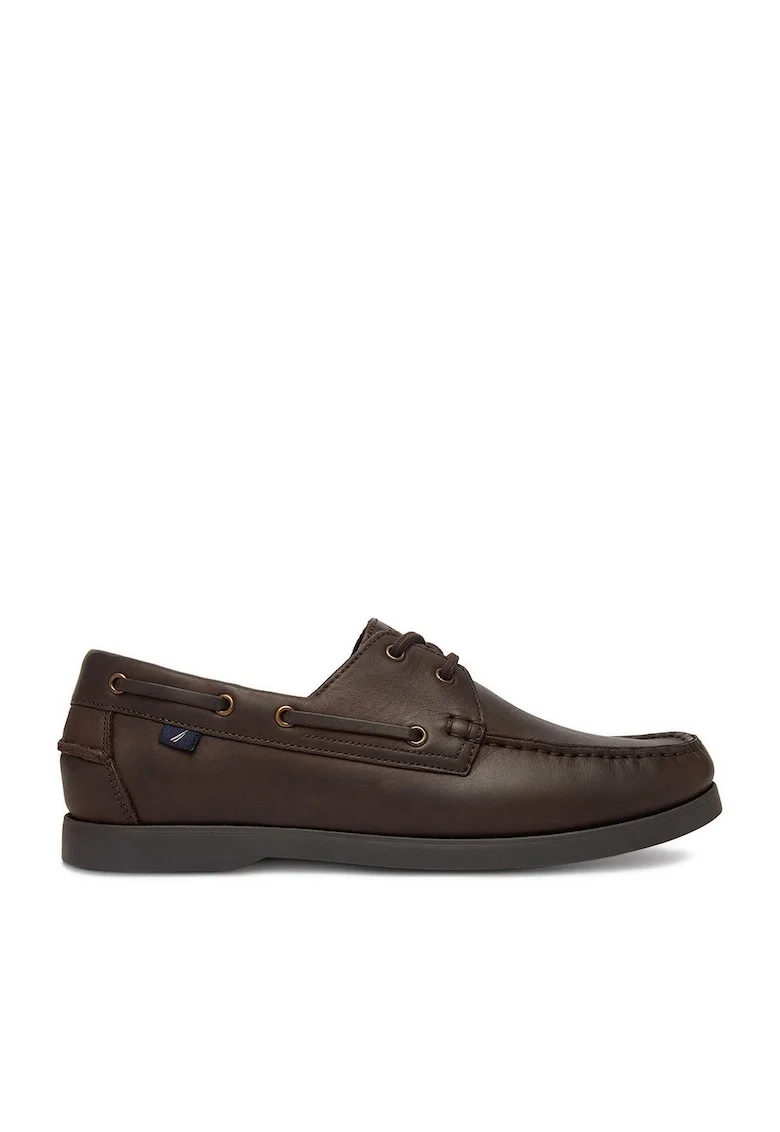 Pantofi barbatesti  piele naturala, rotund, maro