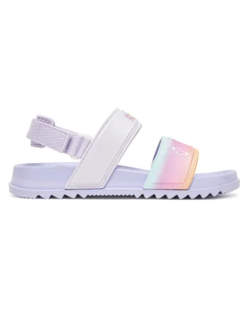 Sandale fete,  velcro, violet, textil