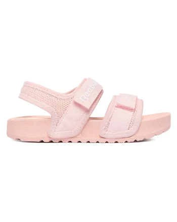 Sandale fete,  velcro, roz, textil