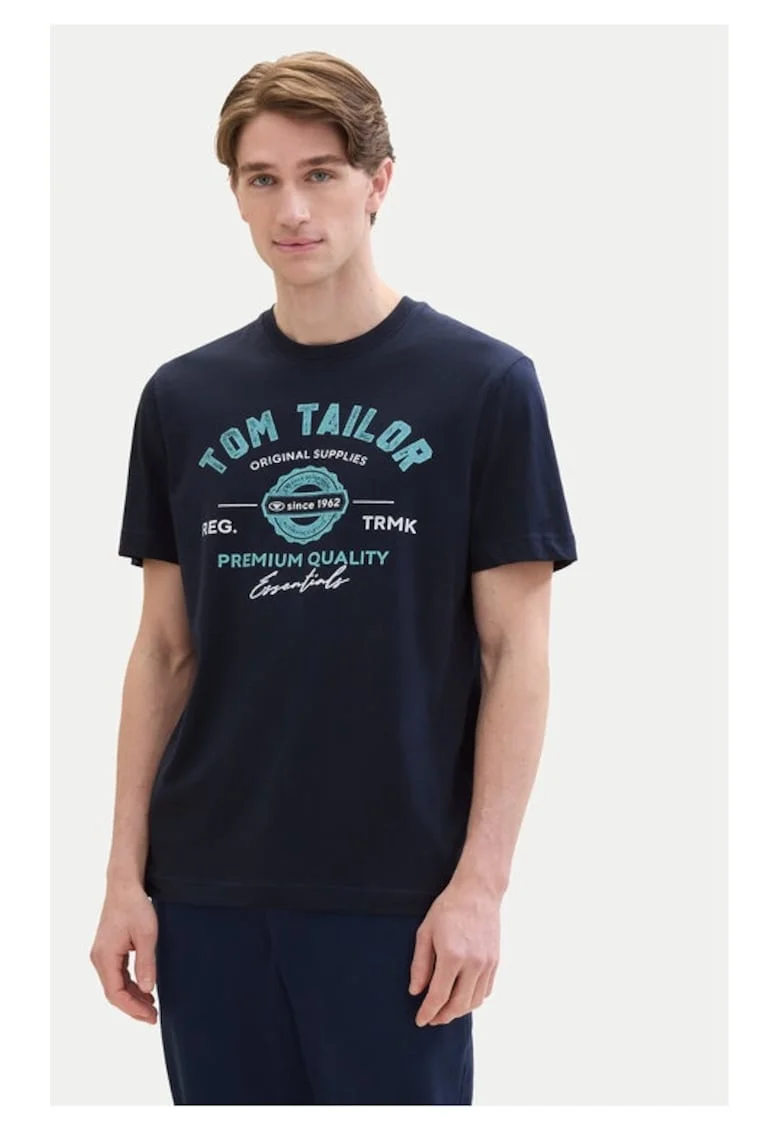 Tricou barbati,  753351, Bleumarin, Bumbac