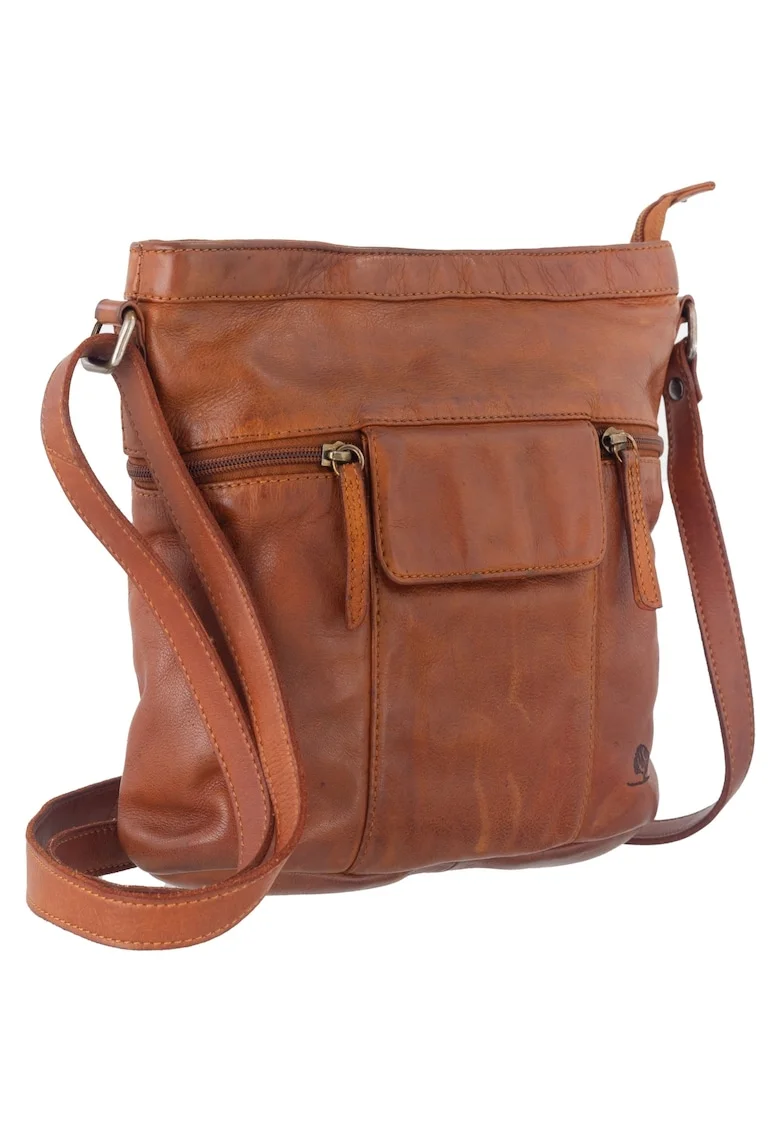 Geanta umar dama piele naturala coniac 29 x 26 cm, Torro Lavado,