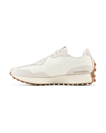 Pantofi sport low-cut cu garnituri din piele intoarsa, Alb fildes/Bej