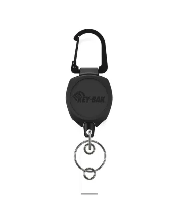 Retractor breloc  Policarbonat, Negru, 60 cm