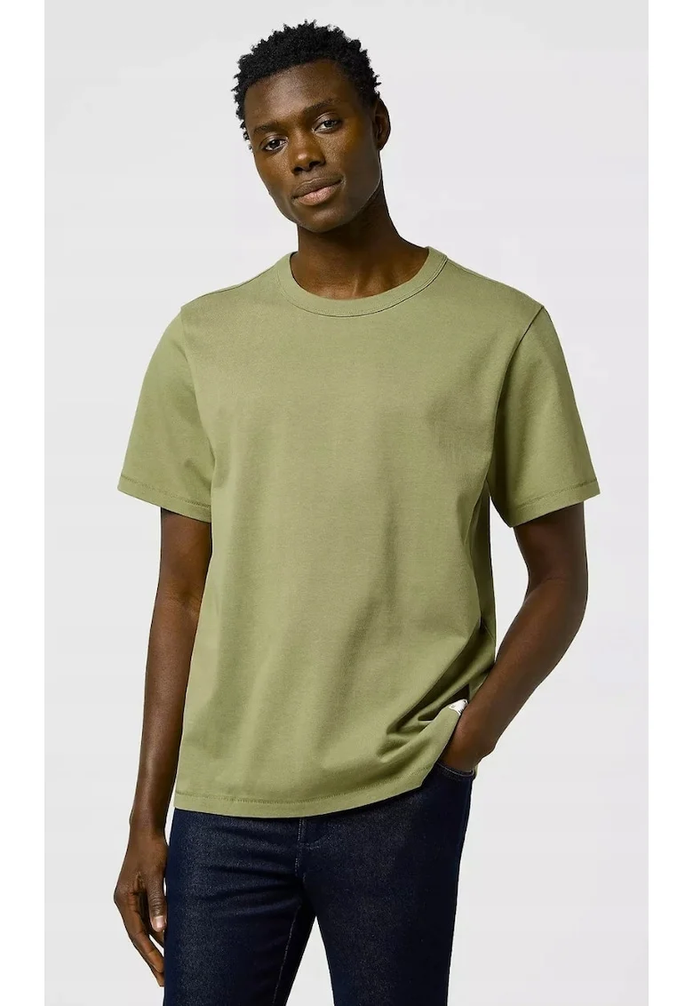 Tricou barbati  Aloe, bumbac, maneca scurta, regular fit, verde