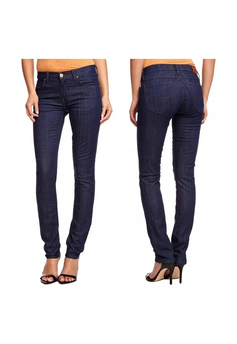 Blugi Dama,  Jade, W25-L33 USA, Albastru, Bumbac, Design Clasic Casual, Ideal Pentru Uz Zilnic, Material Premium Confortabil, Aspect Denim Modern, 5 Buzunare, Fermoar