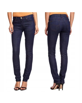 Blugi Dama,  Jade, W25-L33 USA, Albastru, Bumbac, Design Clasic Casual, Ideal Pentru Uz Zilnic, Material Premium Confortabil, Aspect Denim Modern, 5 Buzunare, Fermoar