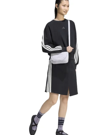 Bluza de trening relaxed fit cu maneci raglan, Alb/Negru