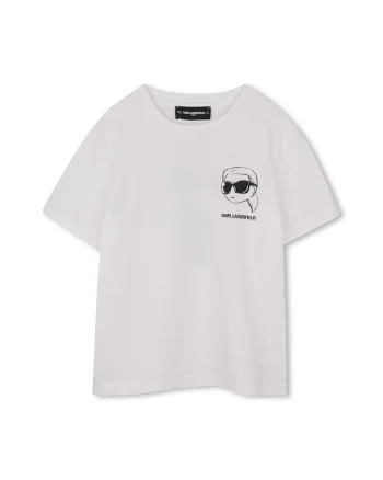 Tricou din bumbac cu imprimeu logo, Negru stins/Alb optic