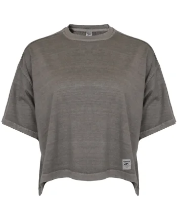 Tricou Cropped  Dama CL RBK ND, Gri, 100% Bumbac, Gri