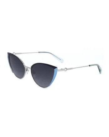 Ochelari de soare cat-eye cu lentile in degrade, Argintiu