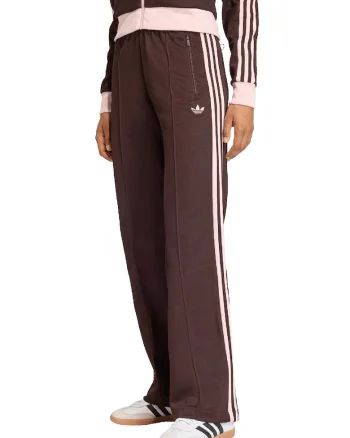 Pantaloni de trening drepti cu buzunare cu fermoar Classic, Maro/Roz